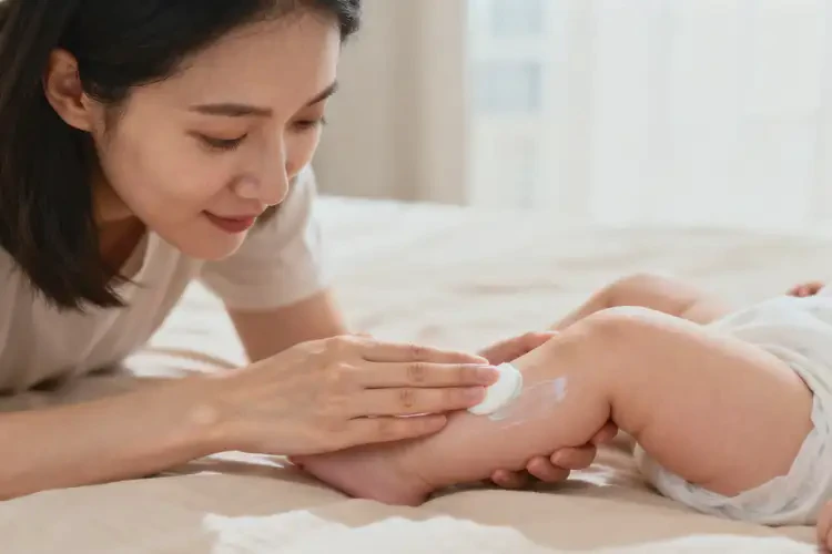 嬰兒小腿上容易起濕疹能夠徹底治愈嗎(圖3)