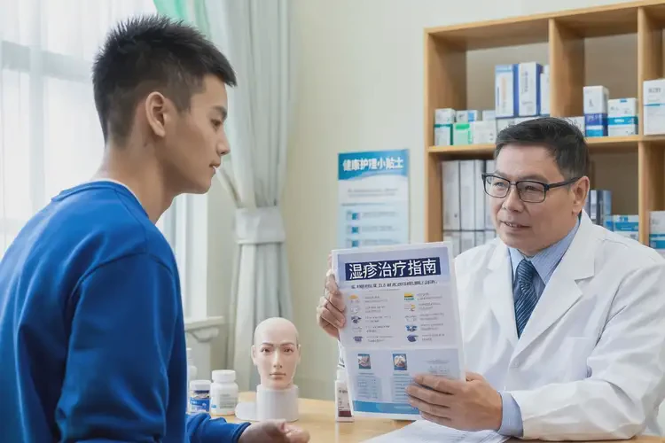 青年人大腿出濕疹能夠徹底治愈嗎(圖3)