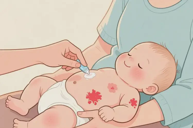 新生兒肚子容易起濕疹不管它會自己自愈嗎(圖3)