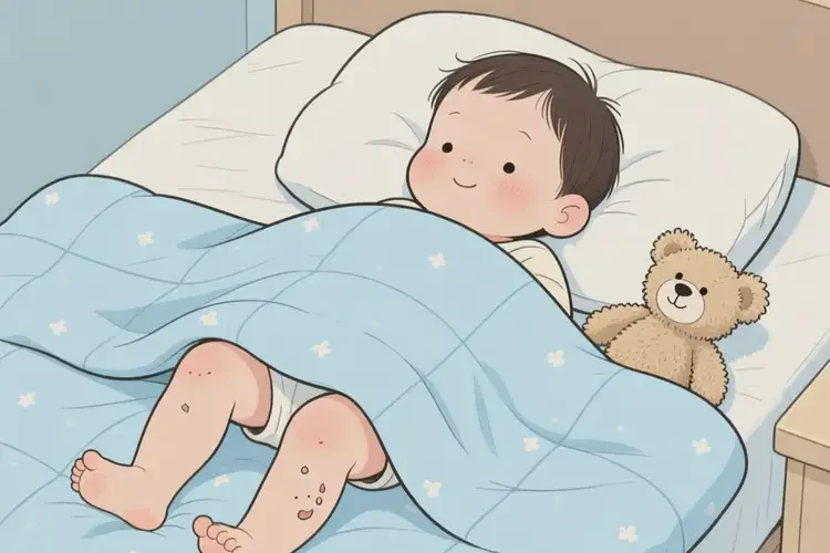 幼兒大腿上偶爾長(zhǎng)濕疹不管它會(huì)自己自愈嗎(圖1)