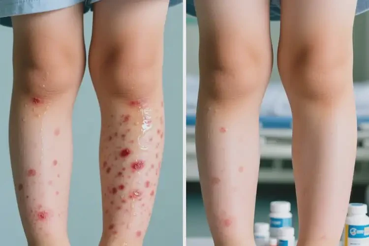 孩子小腿长湿疹可不可以彻底自愈(图1)