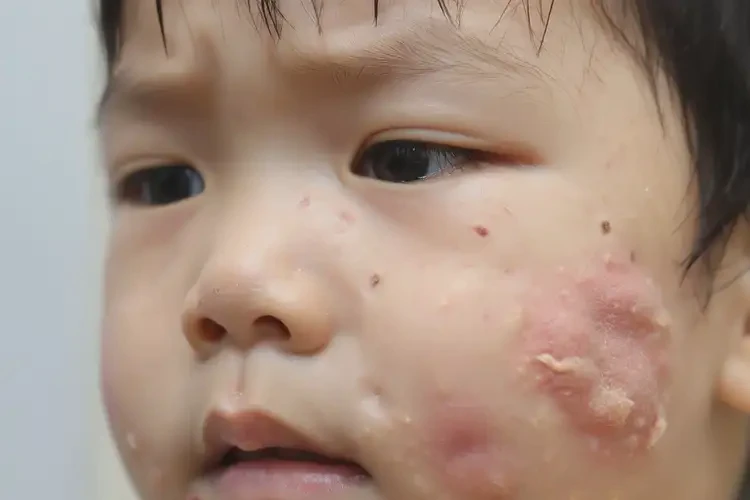 孩子面部出湿疹不管它会自己痊愈吗(图4)