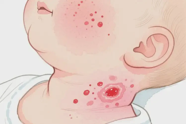 寶寶脖子容易起濕疹可以徹底自愈嗎(圖4)