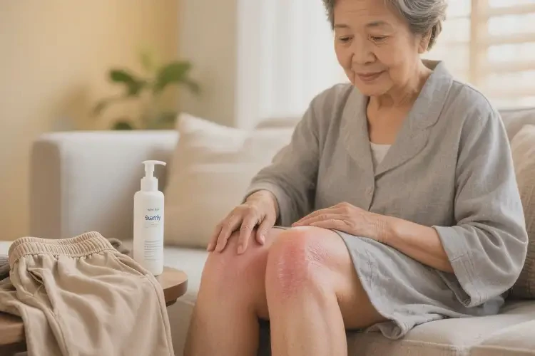 老人大腿起濕疹不管它會(huì)自己好嗎(圖4)