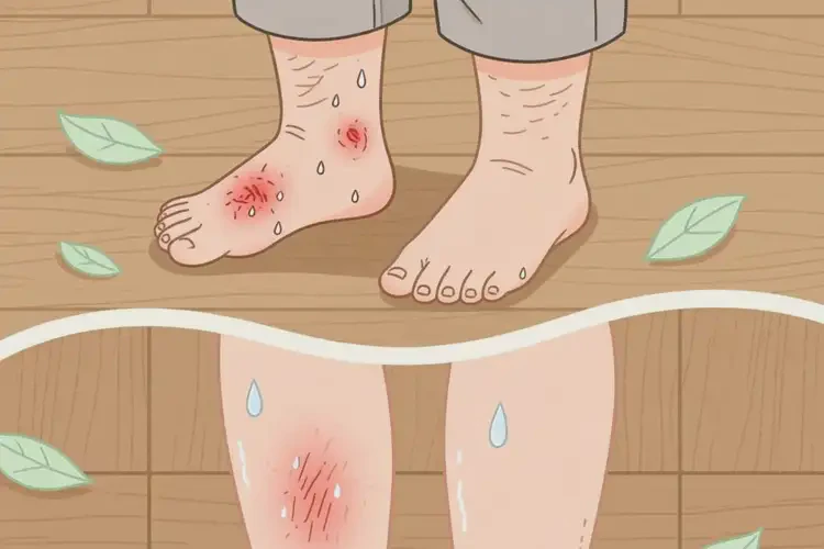 老人小腿長濕疹能靠自己自愈嗎(圖1)