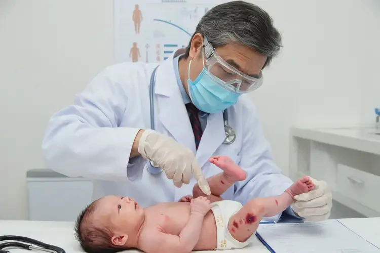 新生兒小腿上經(jīng)常起濕疹不管它會(huì)自己自愈嗎(圖2)