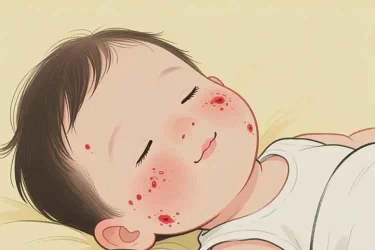 幼儿脸上出湿疹不管它会自己痊愈吗(图1)