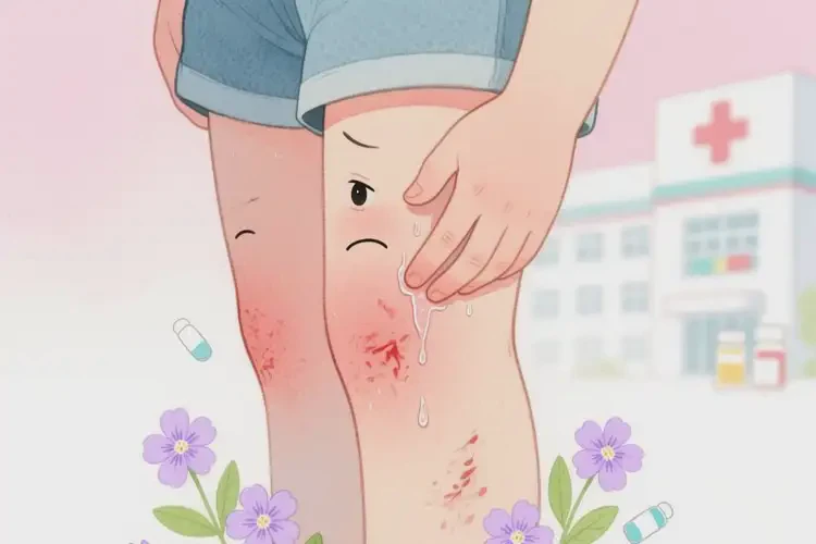 少兒大腿偶爾長(zhǎng)濕疹不管它會(huì)自己痊愈嗎(圖2)