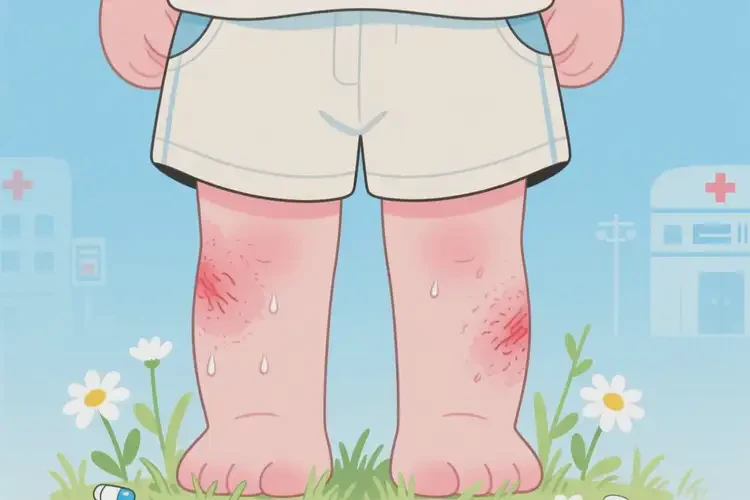 兒童大腿上偶爾長濕疹能夠徹底治愈嗎(圖3)