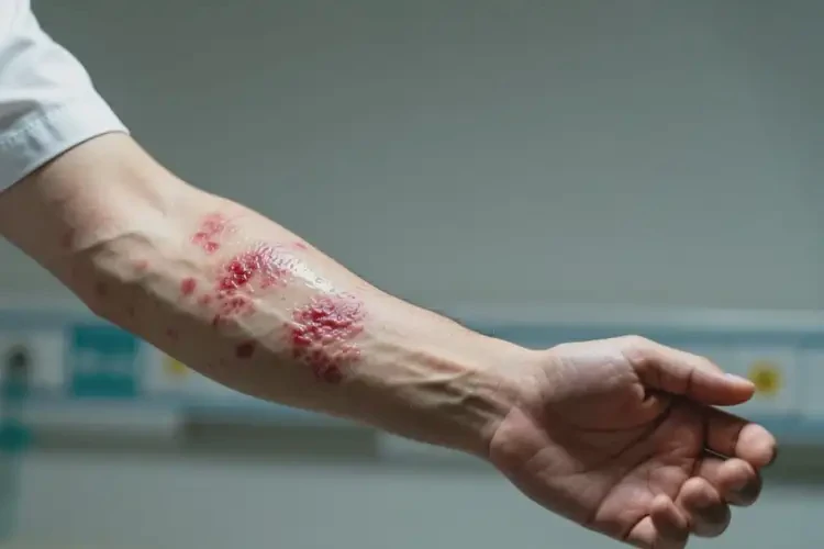 男人手臂上容易長(zhǎng)濕疹能不能徹底自愈(圖2)