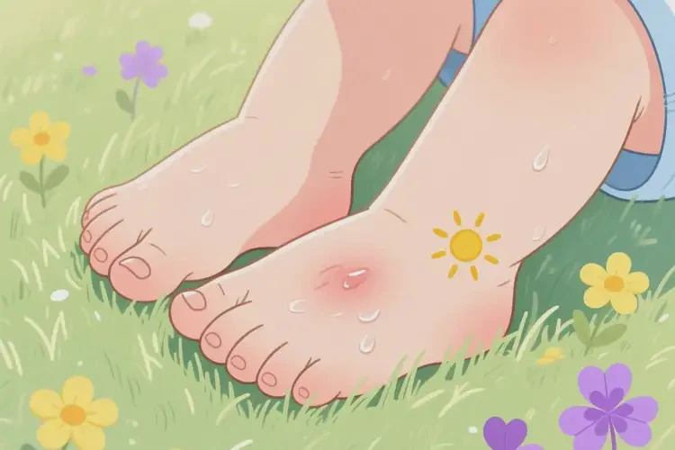 兒童腳上偶爾起濕疹不管它會自己痊愈嗎(圖1)