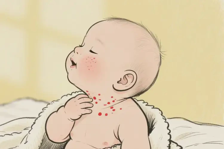 幼儿脖子上容易长湿疹不管它会自己痊愈吗(图2)