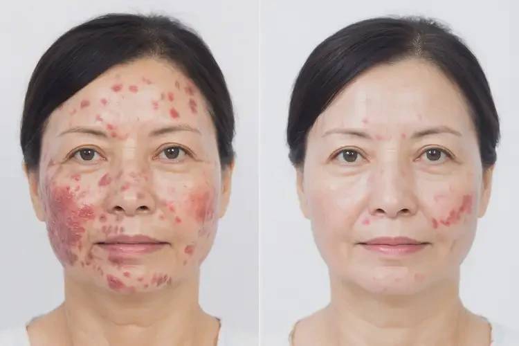 女性脖子上出現(xiàn)濕疹可不可以徹底自愈(圖1)