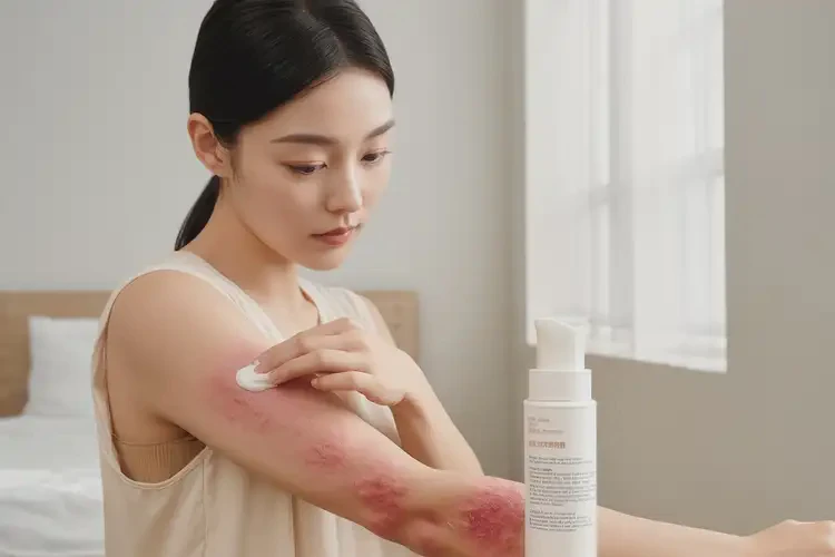 女生手臂上經(jīng)常長濕疹不管它會自己痊愈嗎(圖2)