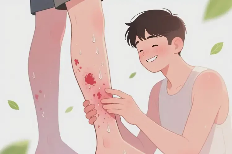 男生小腿上偶爾長(zhǎng)濕疹可以徹底自愈嗎(圖4)