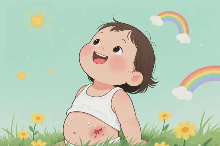 孩子肚子經(jīng)常長濕疹不管它會自己自愈嗎(圖2)
