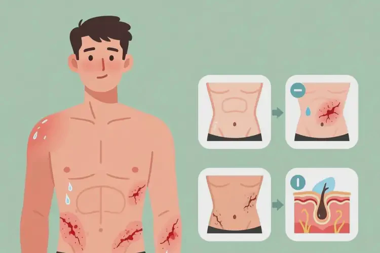 男人肚子起濕疹可以徹底自愈嗎(圖2)