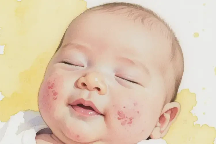 嬰幼兒面部偶爾長濕疹能徹底自愈嗎(圖2)