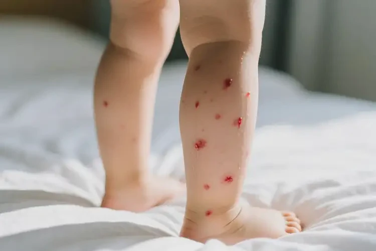 少兒大腿上偶爾長濕疹不管它會自己自愈嗎(圖2)