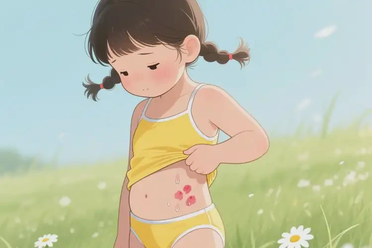 兒童肚子上容易長濕疹不管它會自己好嗎(圖2)