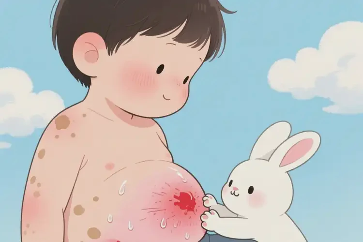 兒童肚子上有濕疹能徹底自愈嗎(圖3)