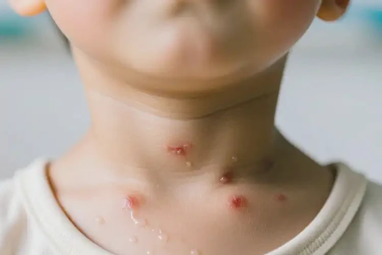 小孩脖子上偶尔起湿疹能彻底自愈吗(图4)