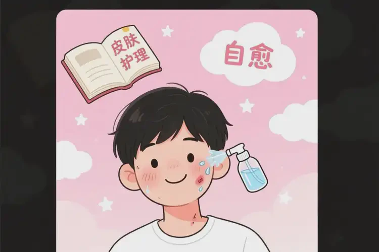 青年人面部起濕疹不管它會自己痊愈嗎(圖2)