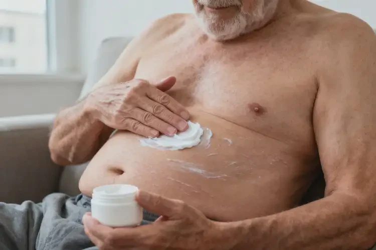 老年人肚子上起湿疹能够彻底治愈吗(图2)