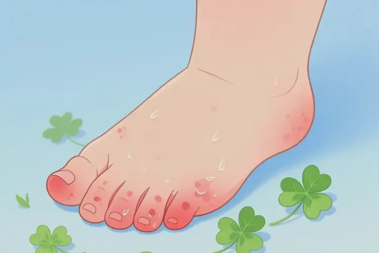 兒童腳上有濕疹不管它會自己自愈嗎(圖3)