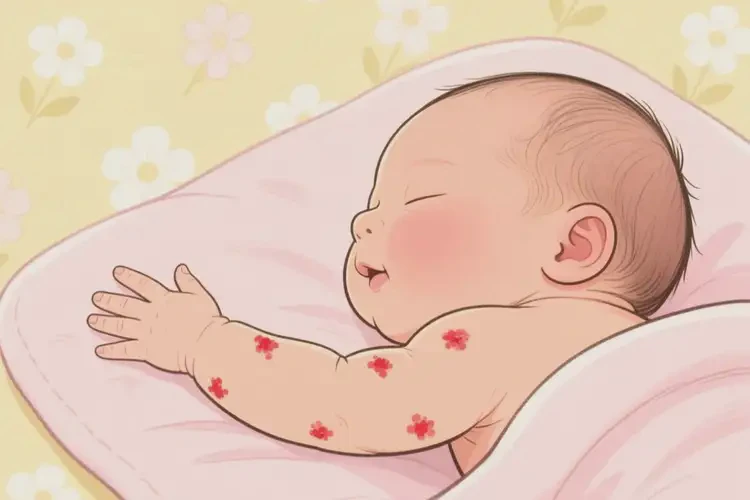 新生兒手臂上容易起濕疹不管它會自己自愈嗎(圖3)