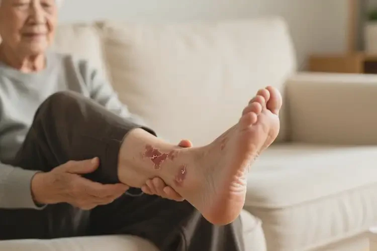 老年人腳上有濕疹不管它會(huì)自己好嗎(圖3)