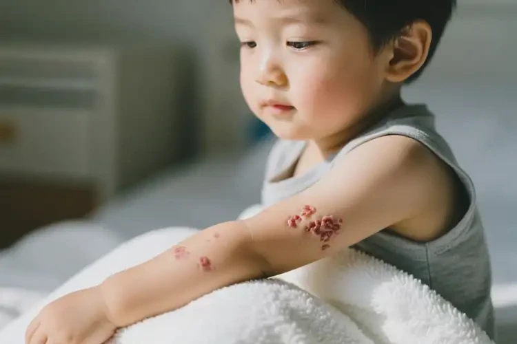 少兒手臂長濕疹可不可以徹底自愈(圖2)