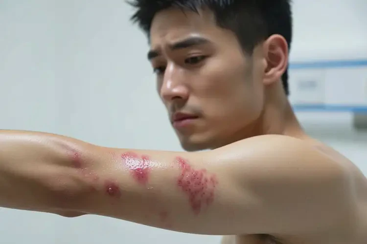 男人手臂容易长湿疹不管它会自己痊愈吗(图3)