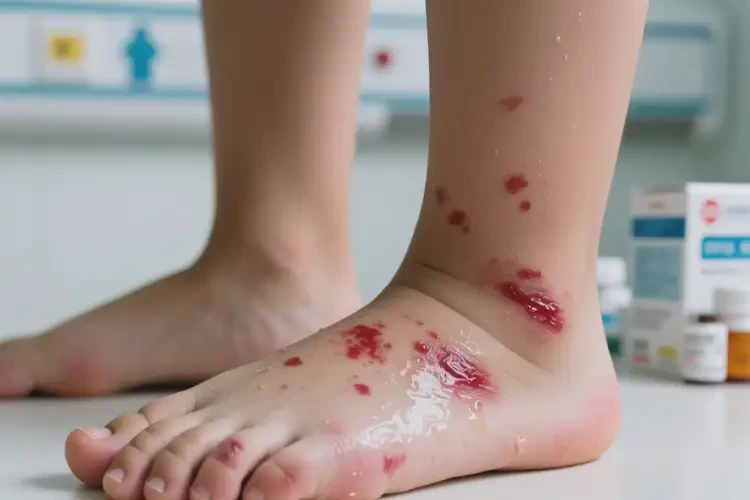 孩子腳上經(jīng)常起濕疹不管它會自己自愈嗎(圖2)