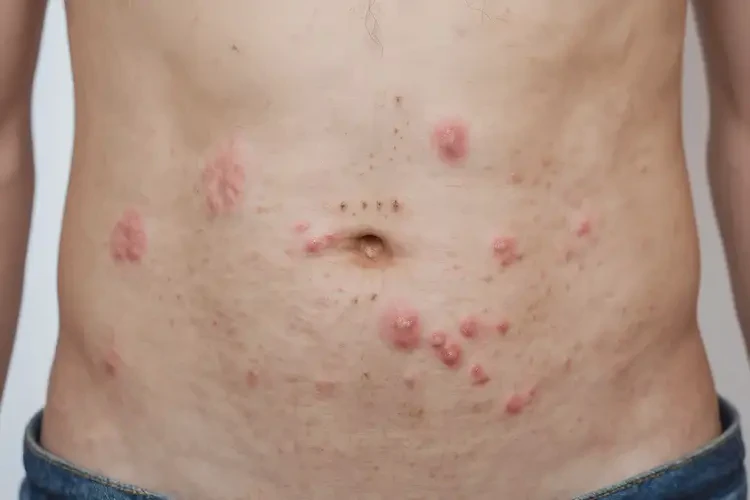 男生肚子上容易起濕疹不管它會(huì)自己好嗎(圖4)