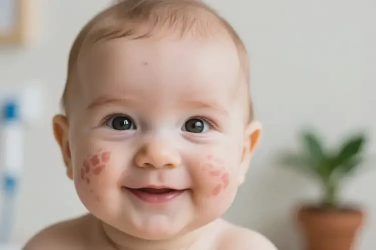 嬰幼兒面部偶爾長(zhǎng)濕疹不管它會(huì)自己痊愈嗎(圖2)