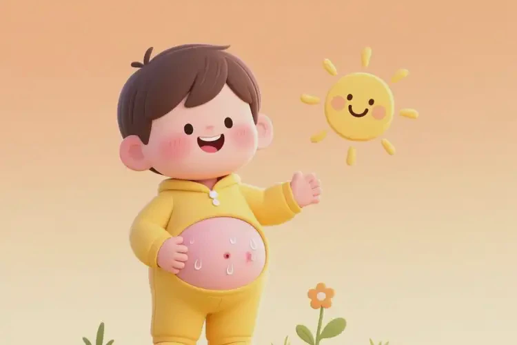 少兒肚子上經(jīng)常起濕疹可以徹底自愈嗎(圖1)