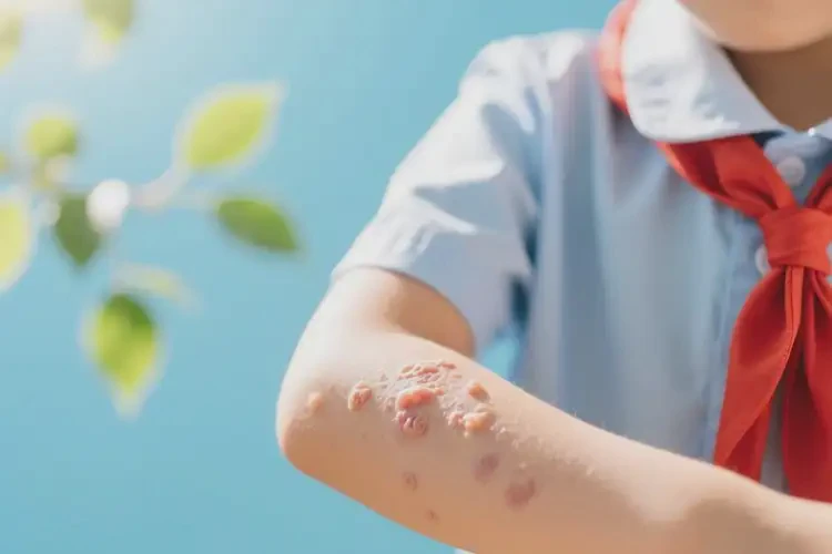 小學(xué)生手臂上容易起濕疹能夠徹底治愈嗎(圖4)