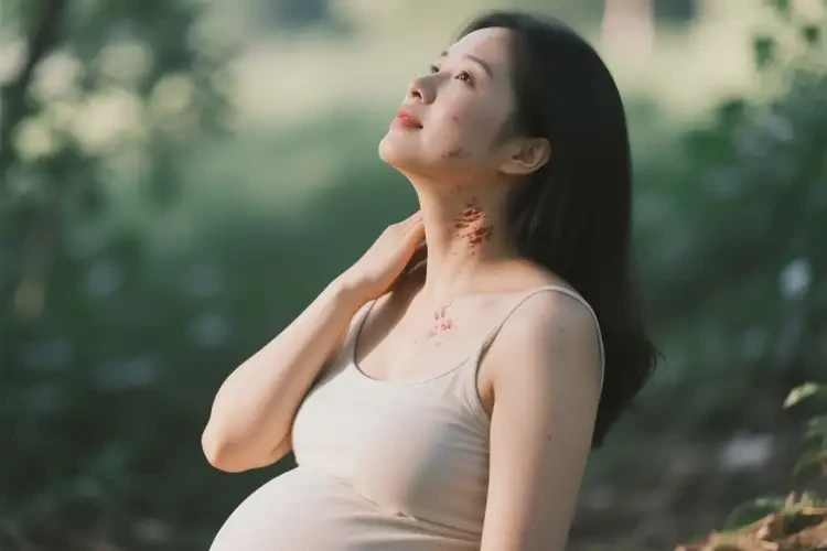 孕婦脖子上出濕疹不管它會自己自愈嗎(圖2)