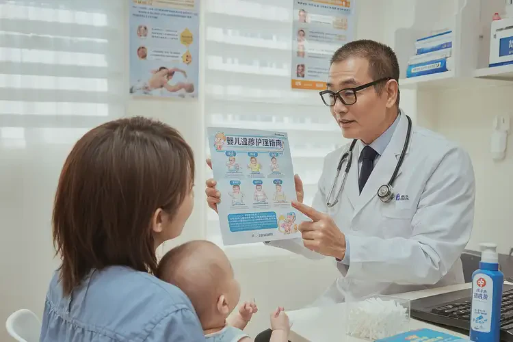 新生兒腳上長濕疹可以徹底自愈嗎(圖2)