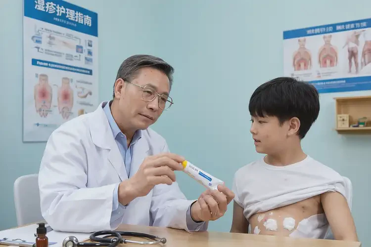 小孩肚子上有濕疹能徹底自愈嗎(圖2)