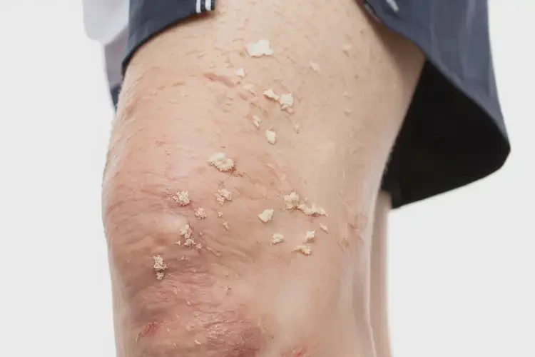 中學(xué)生大腿上出現(xiàn)濕疹不管它會自己好嗎(圖2)