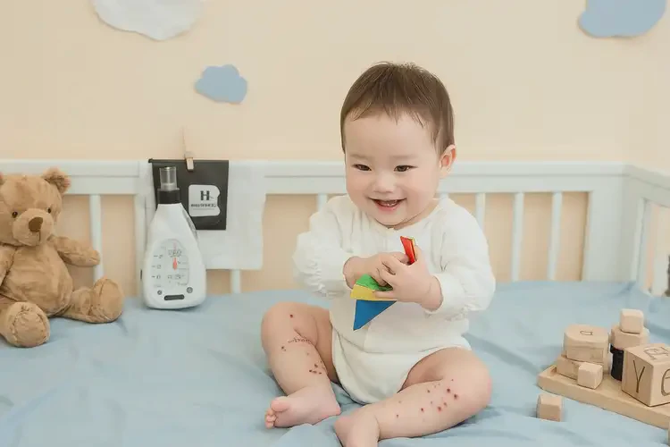 寶寶手臂上出濕疹可不可以徹底自愈(圖2)