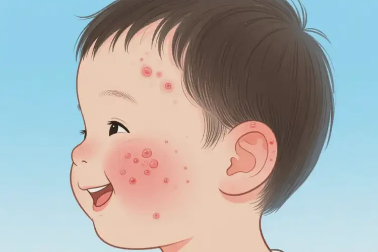 幼儿脸上出湿疹不管它会自己痊愈吗(图3)