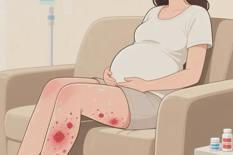 孕婦大腿偶爾起濕疹能靠自己自愈嗎(圖2)