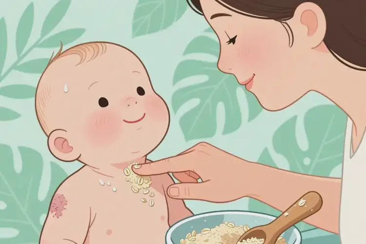 寶寶脖子上偶爾長(zhǎng)濕疹不管它會(huì)自己好嗎(圖1)