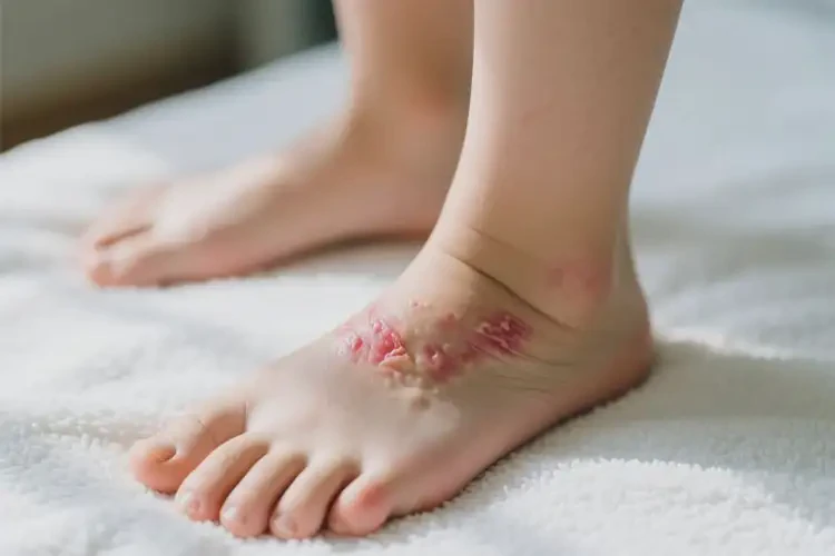 女生腳上起濕疹能靠自己自愈嗎(圖4)