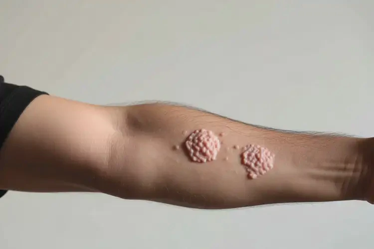 男人手臂上容易长湿疹不管它会自己自愈吗(图3)