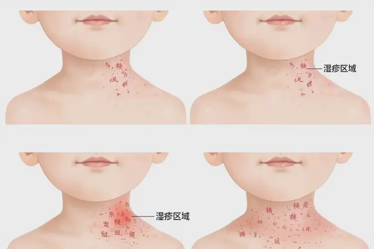 少兒脖子上起濕疹不管它會自己好嗎(圖4)