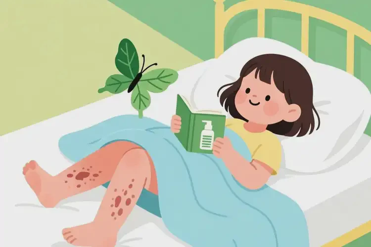 小學(xué)生小腿起濕疹能夠徹底治愈嗎(圖2)